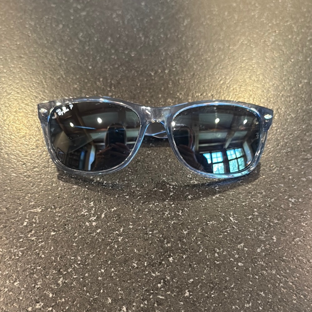 Ray-Ban Dark Blue / Gray Polarized Sunglasses
